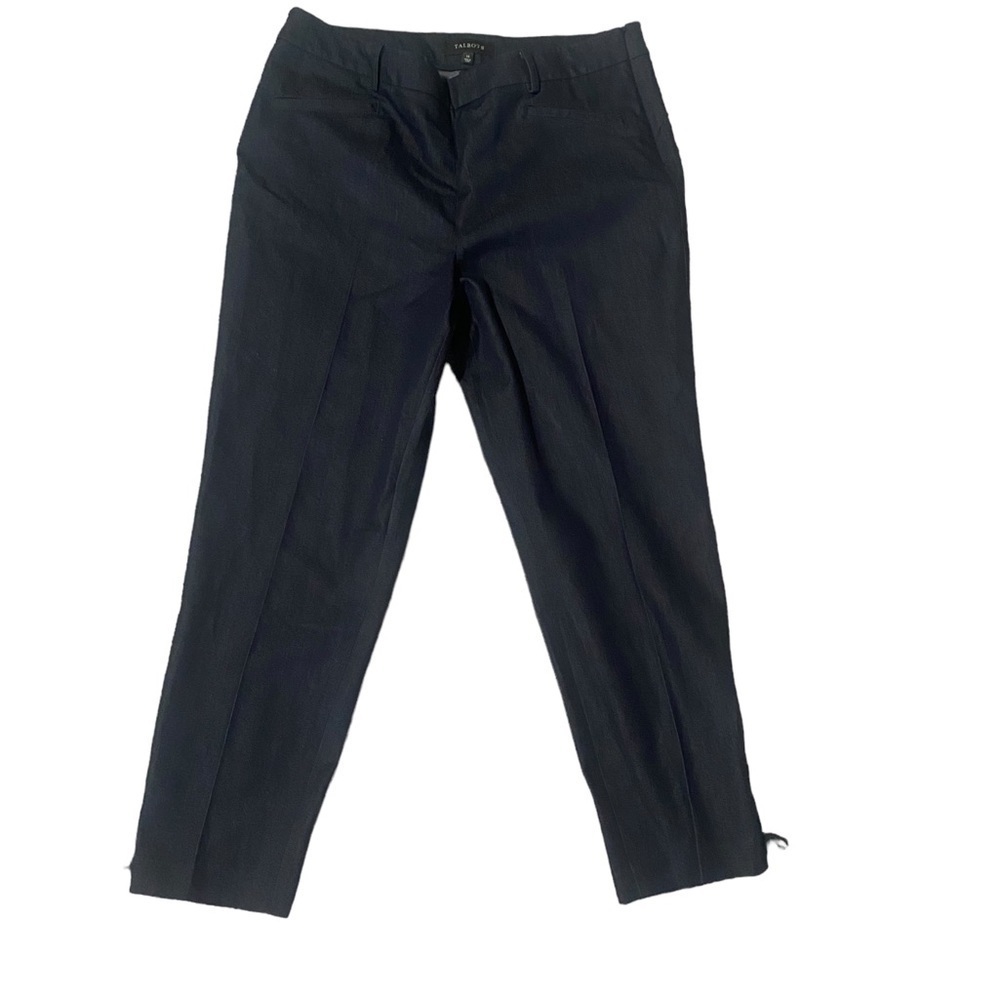 Talbots Dk Denim Women’s Dress Pants w/ Drawstring Side Hems-size 14